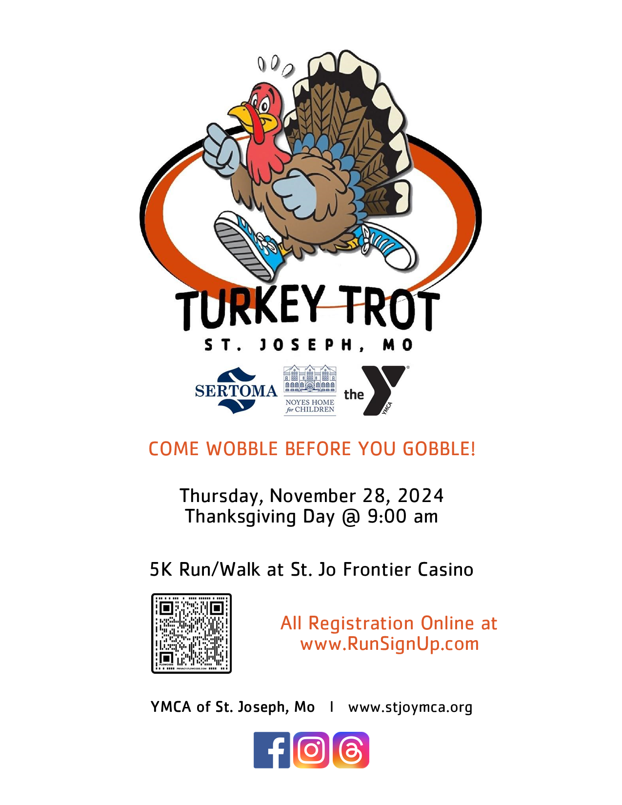 2024 Sertoma Turkey Trot St. Joseph YMCA